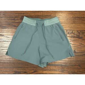 Lululemon Athletica License to Train Green Shorts Women's 4